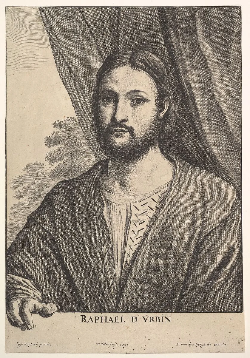 Raphael — Raphael (Raffaello Sanzio or Santi)|Raphael (Raffaello Sanzio or Santi)|Wenceslaus Hollar