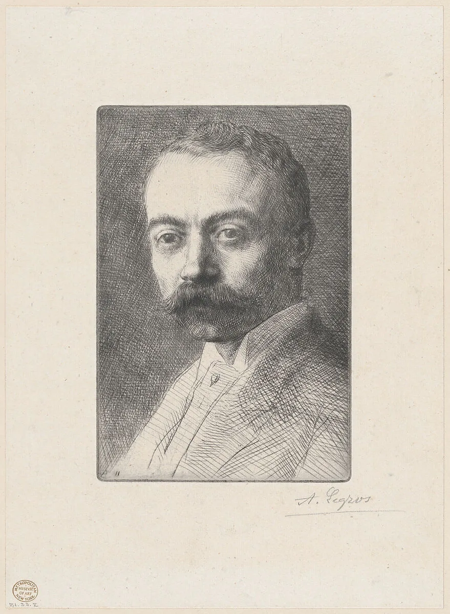 Portrait of Edward D. Adams from a Trial Plate — Edward Dean Adams|Alphonse Legros