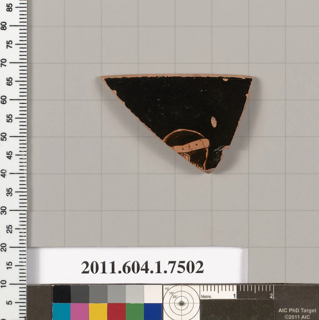 Terracotta rim fragment of a kylix (drinking cup) — Unknown