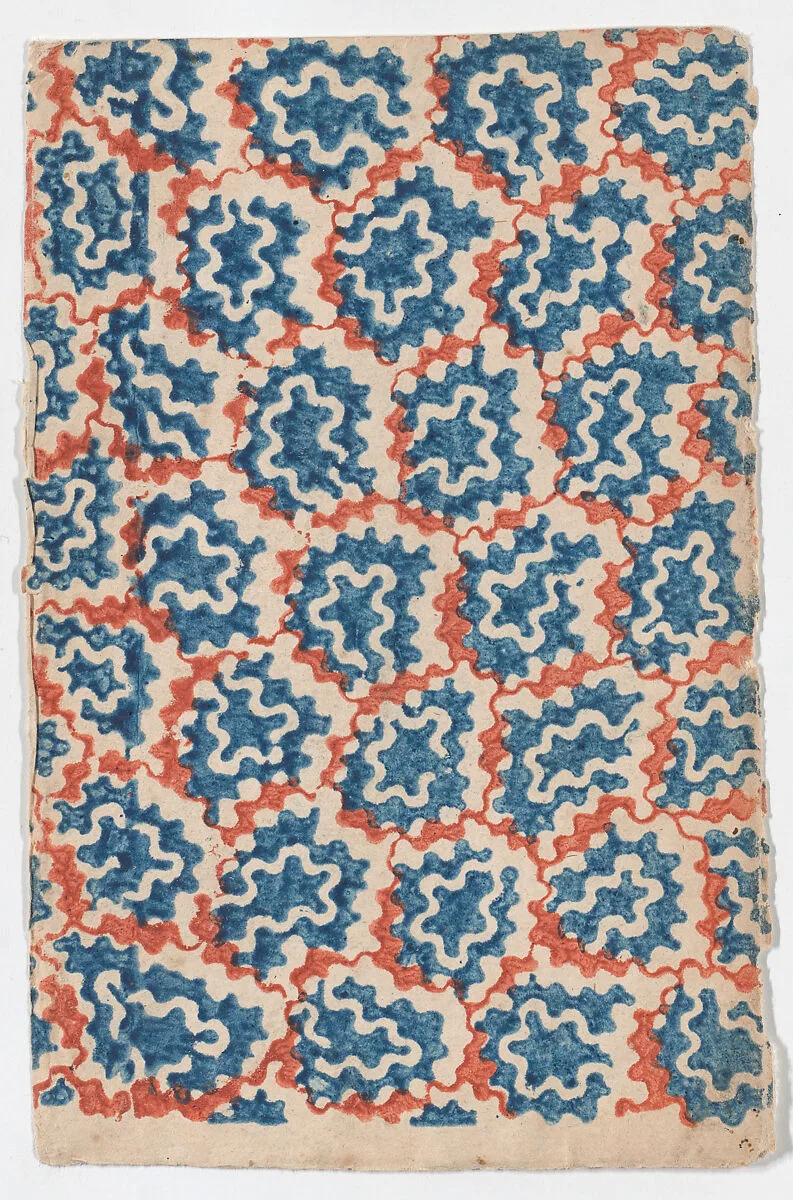 Sheet with an overall pattern of organic shapes — Anonymous