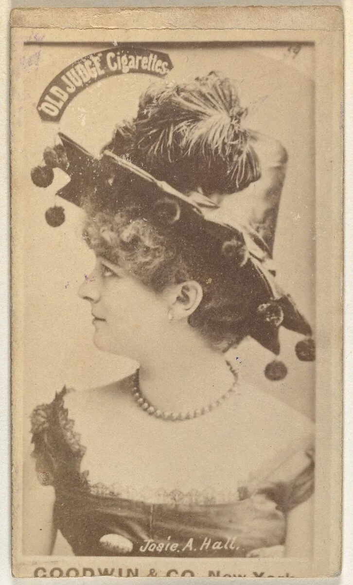 Josie A. Hall, from the Actors and Actresses series (N171) for Old Judge Cigarettes — Goodwin & Company