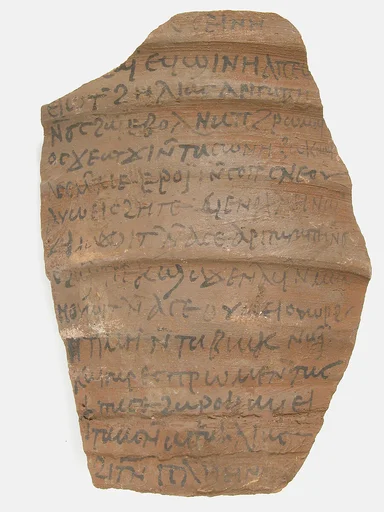 Ostrakon with a Letter from Pleine to Elias