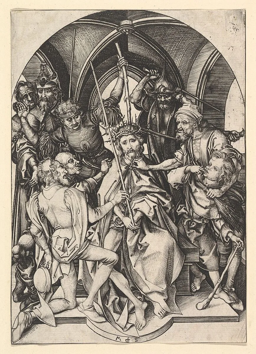 Christ Crowned with Thorns — Martin Schongauer