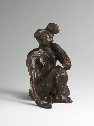 Seated Figure, Right Hand on Ground