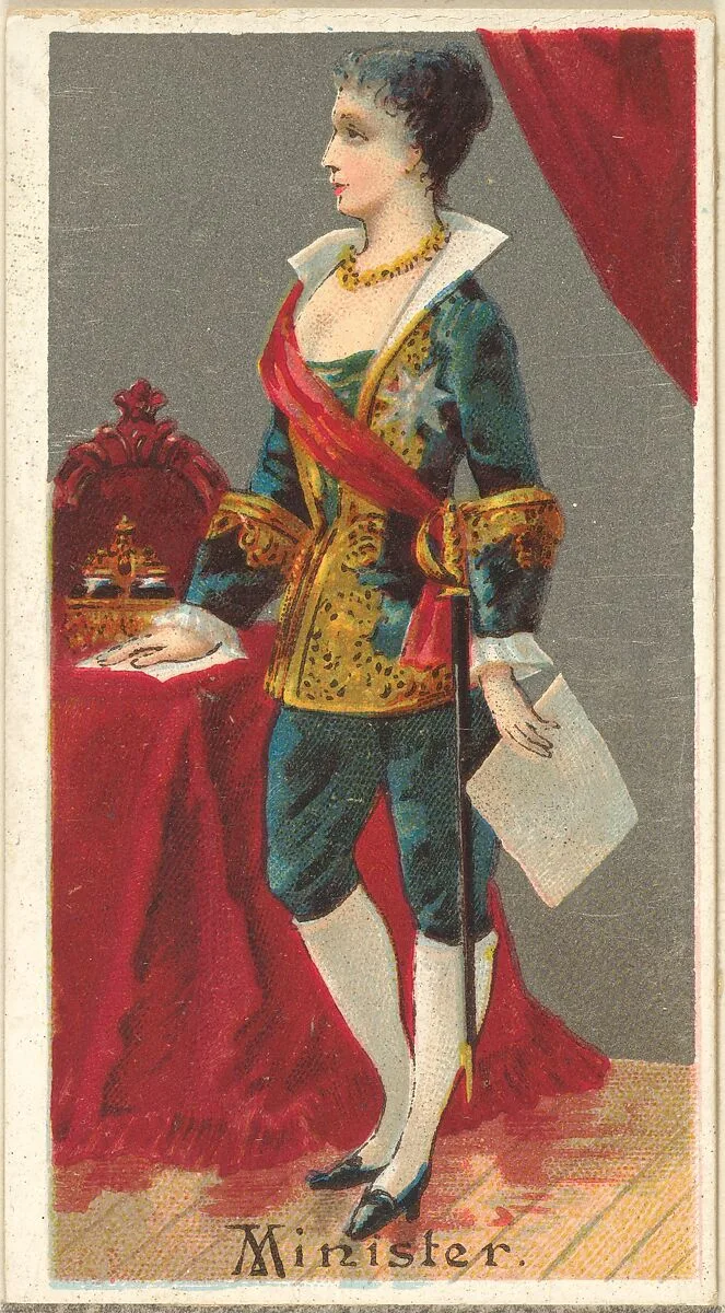 Minister, from the Occupations for Women series (N166) for Old Judge and Dogs Head Cigarettes — Goodwin & Company