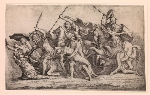 Achilles Removing Patroclus' Body From the Battle