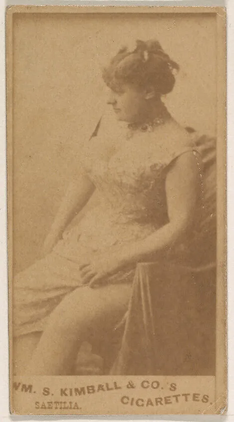Miss Saetilia, from the Actresses series (N203) issued by Wm. S. Kimball & Co. — William S. Kimball & Company