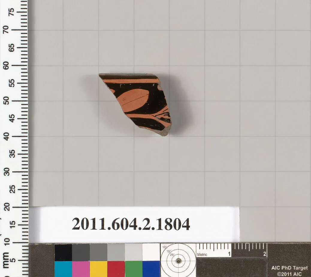 Terracotta rim fragment of a skyphos (deep drinking cup) — Unknown