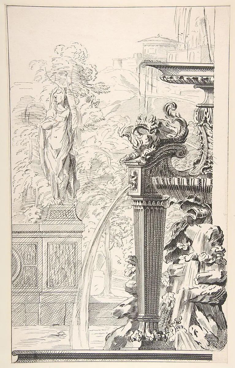 Study for a Garden Capriccio — Gilles-Marie Oppenord