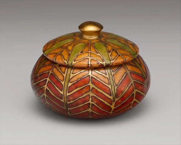 Covered Box — Louis C. Tiffany|Tiffany Glass and Decorating Company