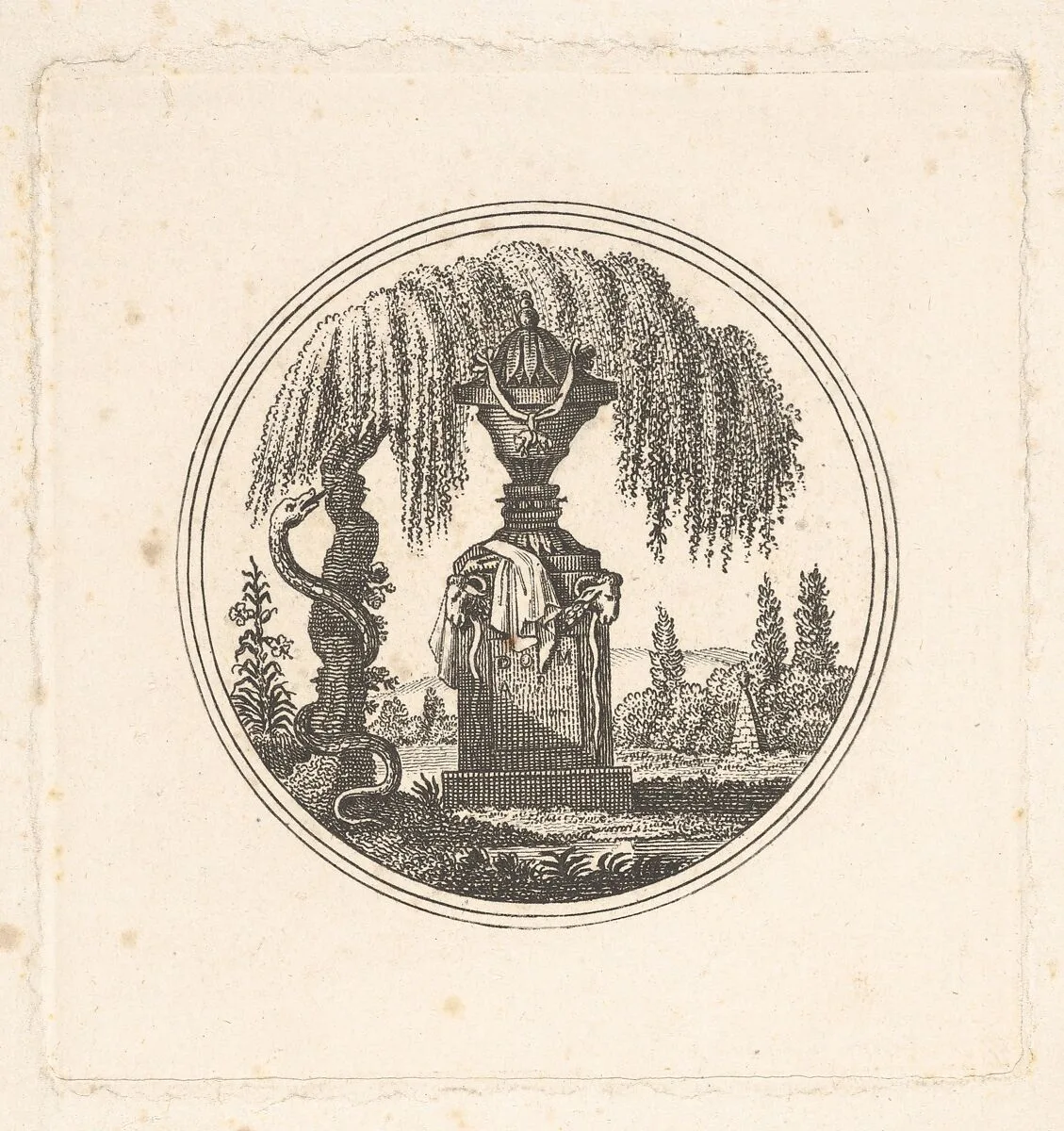 Royalist trompe l'oeil — Anonymous, French, 18th century