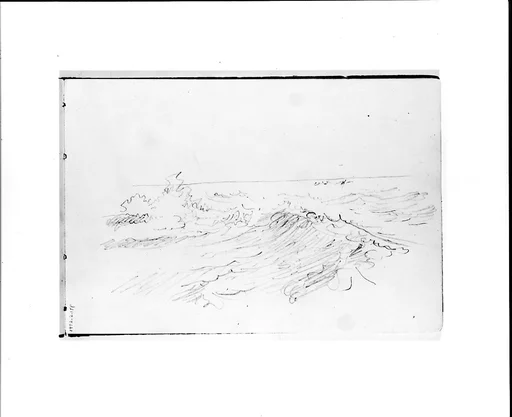 Waves Breaking in the Sea (from Sketchbook VII)
