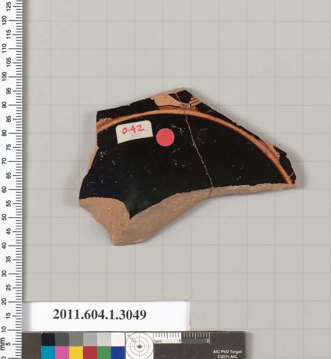 Terracotta fragment of a kylix (drinking cup) — Unknown