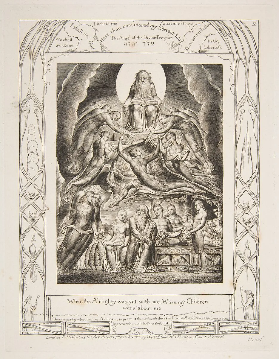 Satan Before the Throne of God — William Blake|William Blake