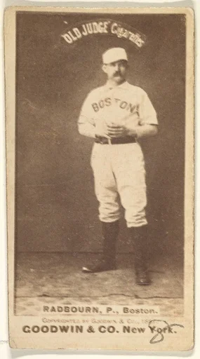Radbourn, Pitcher, Boston, from the Old Judge series (N172) for Old Judge Cigarettes