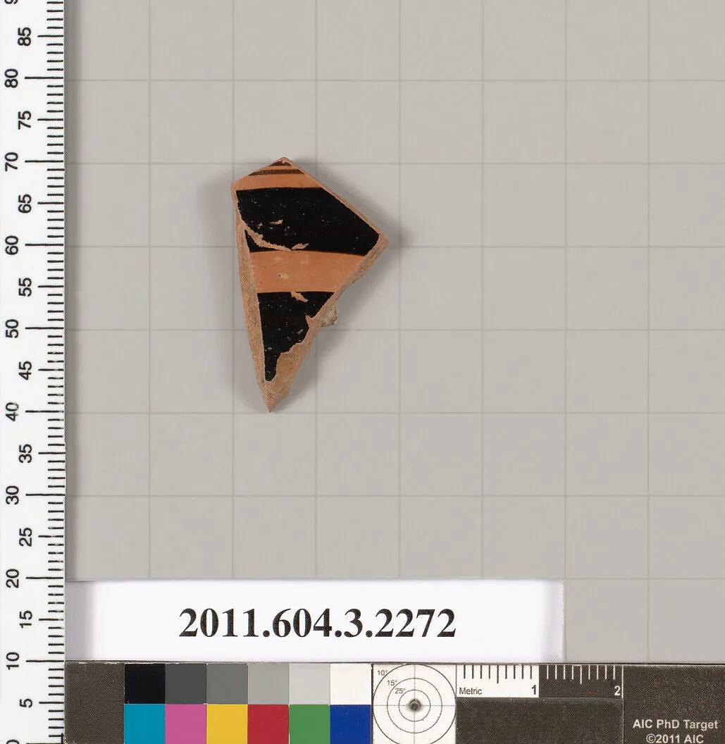 Terracotta fragment of a kylix (drinking cup) — Unknown
