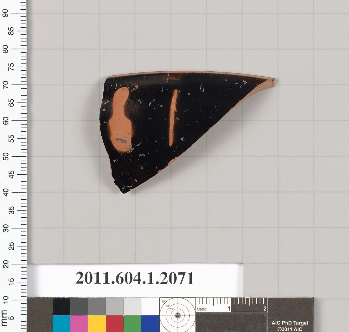 Terracotta rim fragment of a kylix (drinking cup) — Unknown