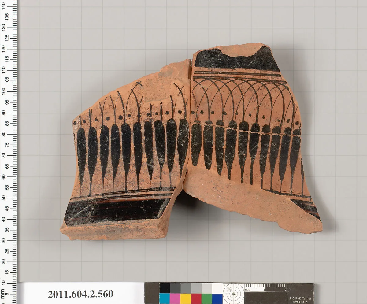 Terracotta fragment of a column-krater (bowl for mixing wine and water) — Unknown