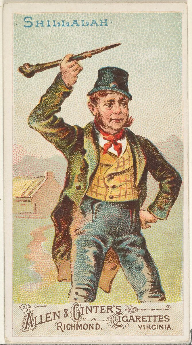 Shillalah, from the Arms of All Nations series (N3) for Allen & Ginter Cigarettes Brands — Allen & Ginter