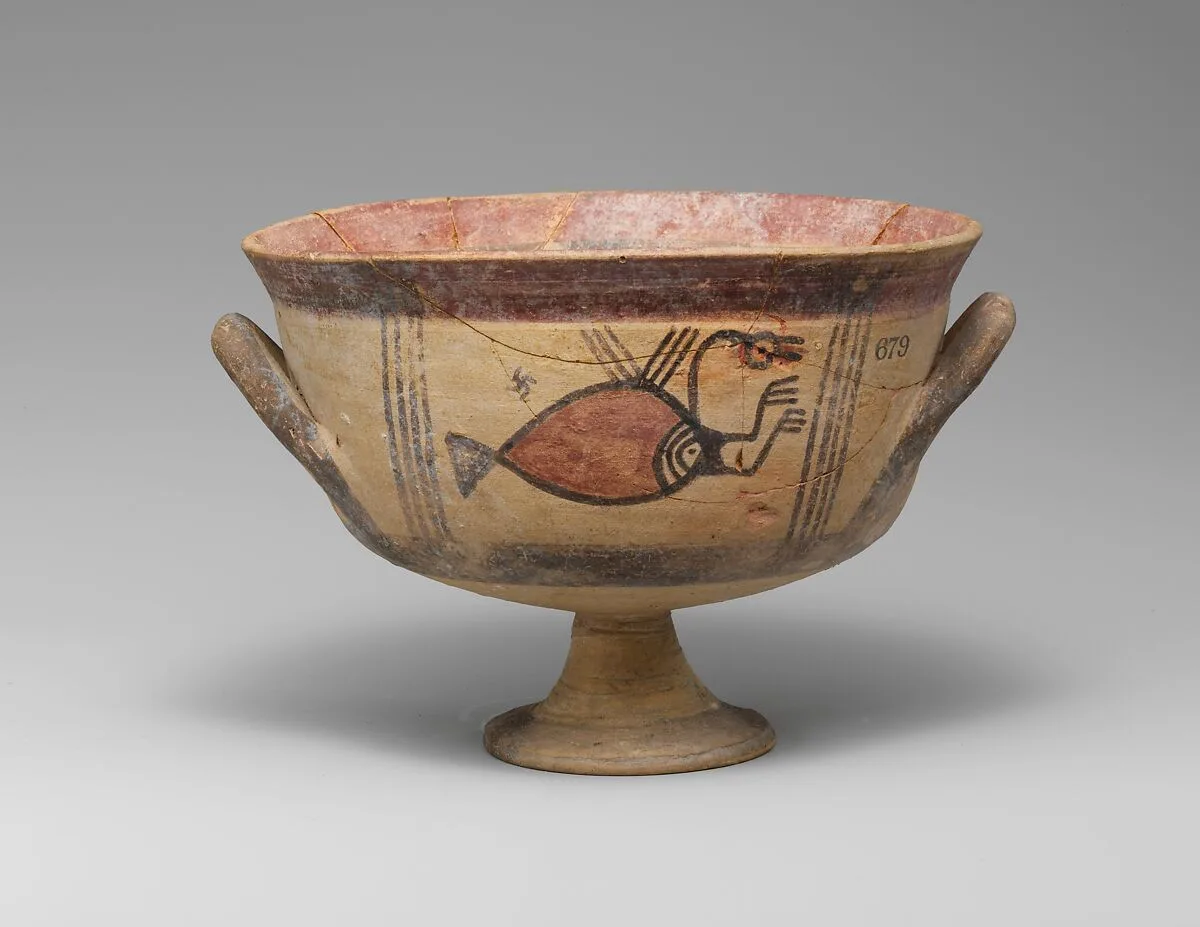 Terracotta kylix (cup) — Unknown