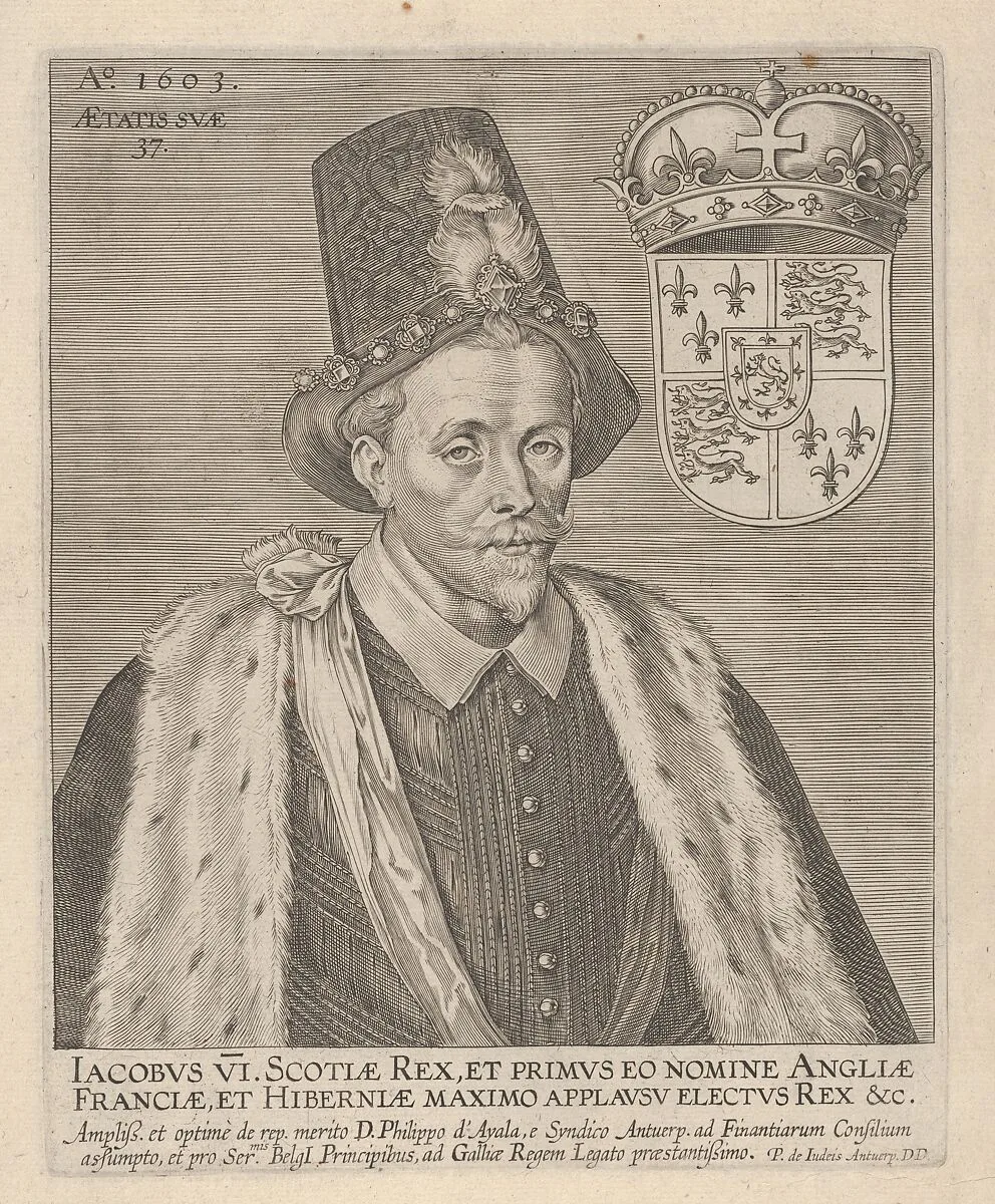 James VI, King of Scotland — Pieter de Jode I|James I, King of England, Scotland and Ireland