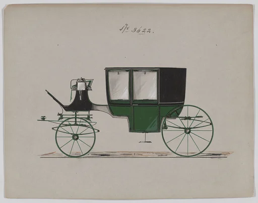 Design for Glass Panel Coach, no. 3622