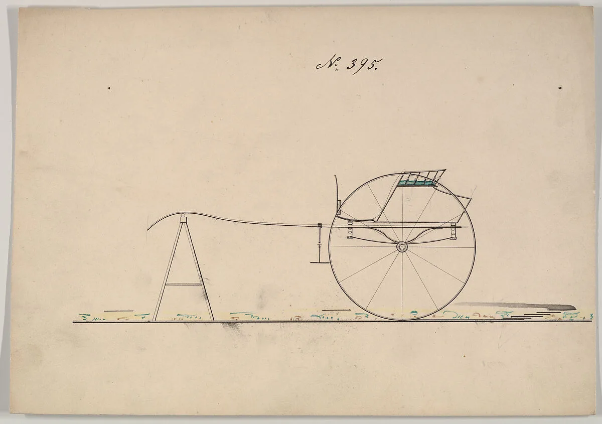Design for Tilbury Gig, no. 395 — Brewster & Co.