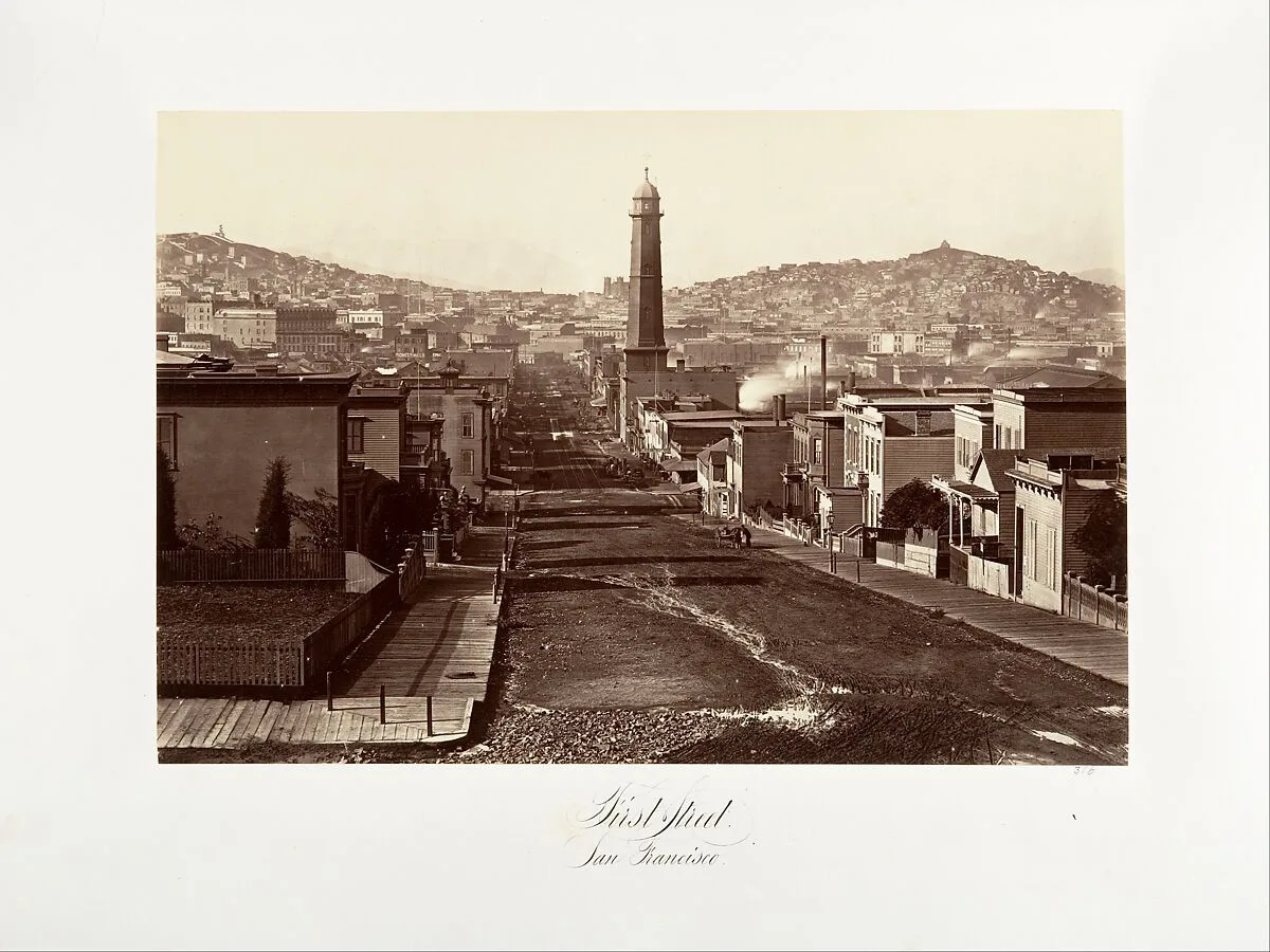 First Street, San Francisco — Carleton E. Watkins