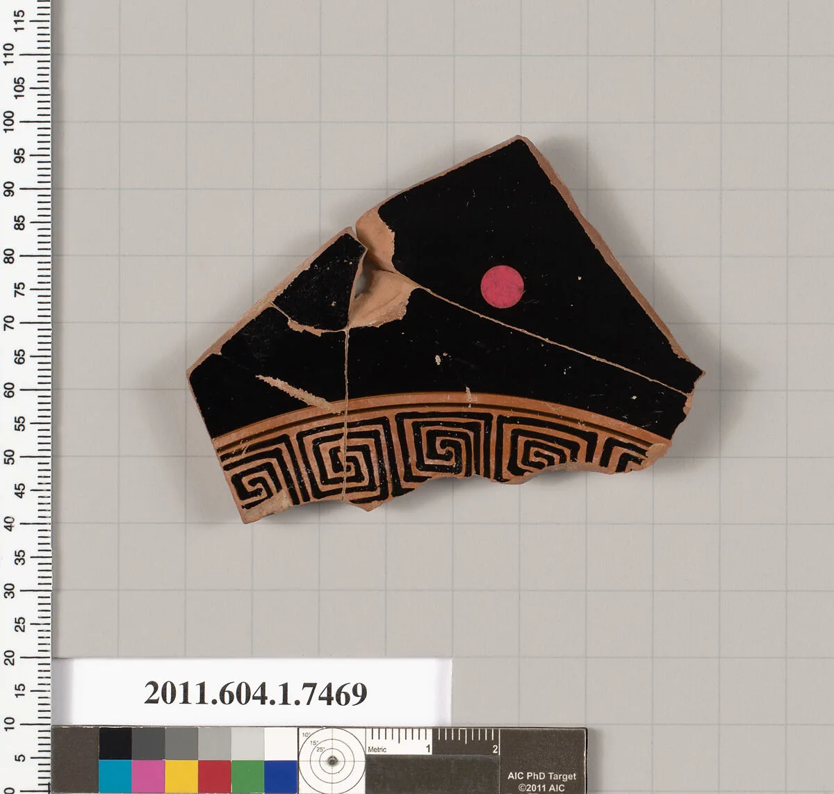 Terracotta fragment of a kylix (drinking cup) — Unknown