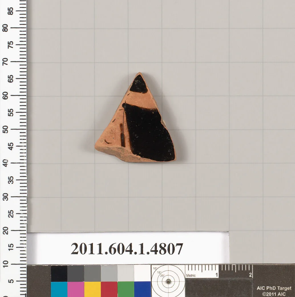 Terracotta fragment of a kylix (drinking cup) — Unknown
