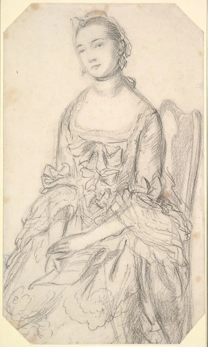 Portrait of a Young Woman Seated — Thomas Gainsborough