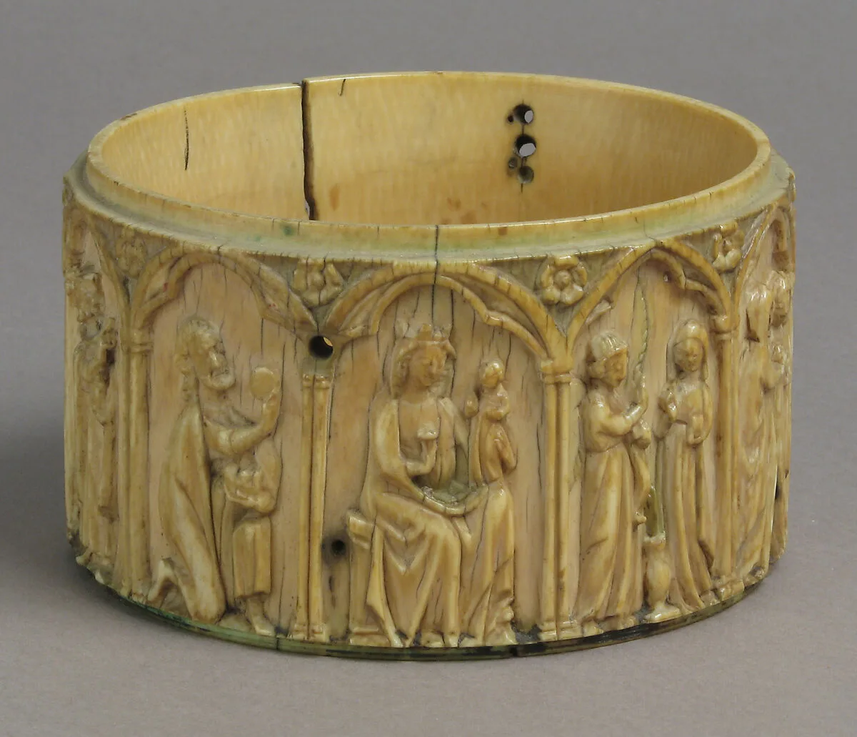 Circular Box (Pyxis) with Scenes from the Infancy of Jesus — Unknown