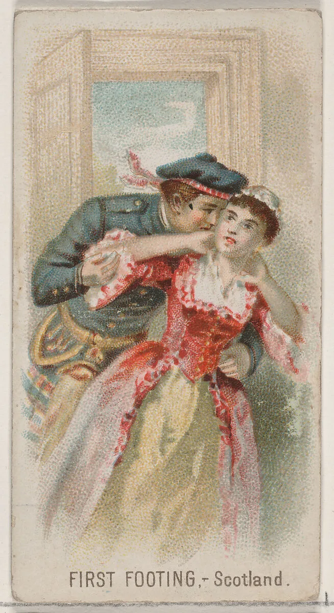 First Footing, Scotland, from the Holidays series (N80) for Duke brand cigarettes — W. Duke, Sons & Co.|George S. Harris & Sons