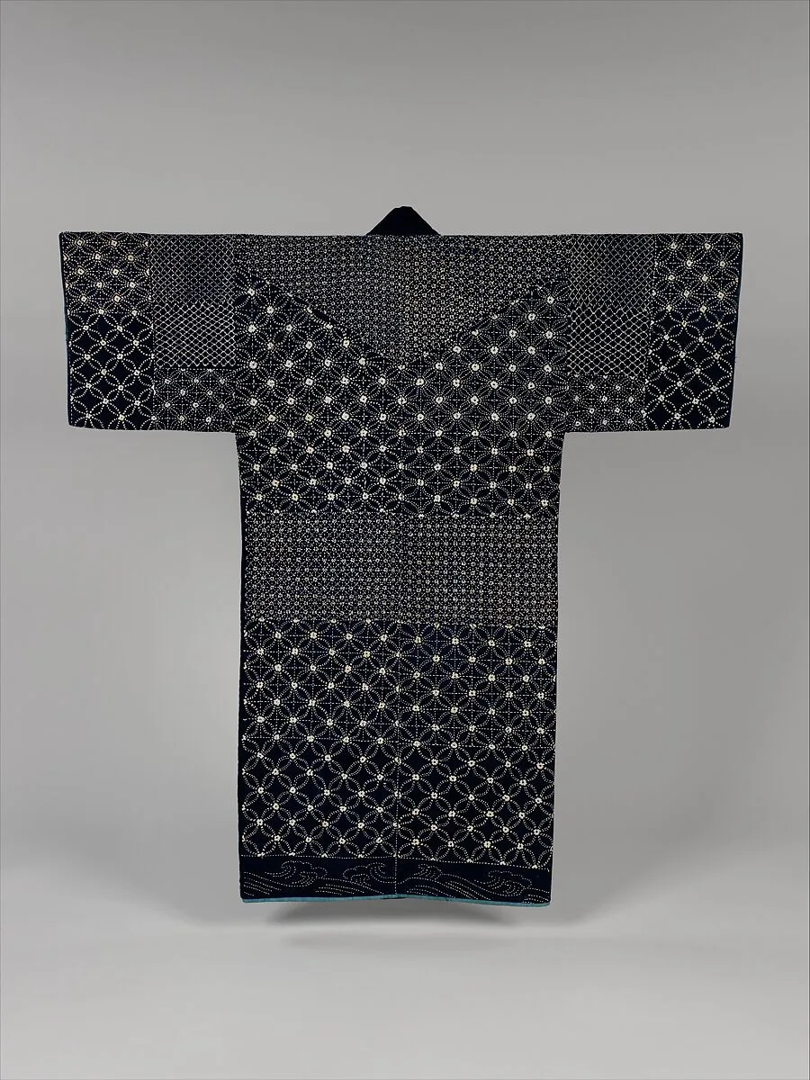 日本と米国の国旗を纏った日本女性|Sashiko Jacket — Unknown