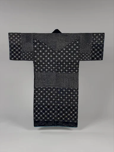 日本と米国の国旗を纏った日本女性|Sashiko Jacket