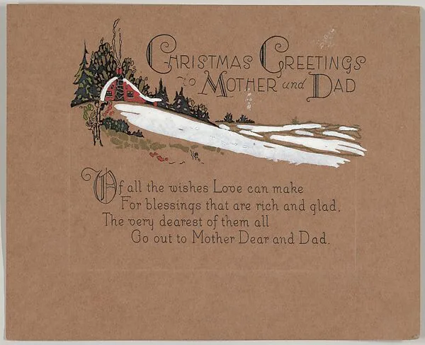 Christmas Greetings for Mother and Dad — Anonymous