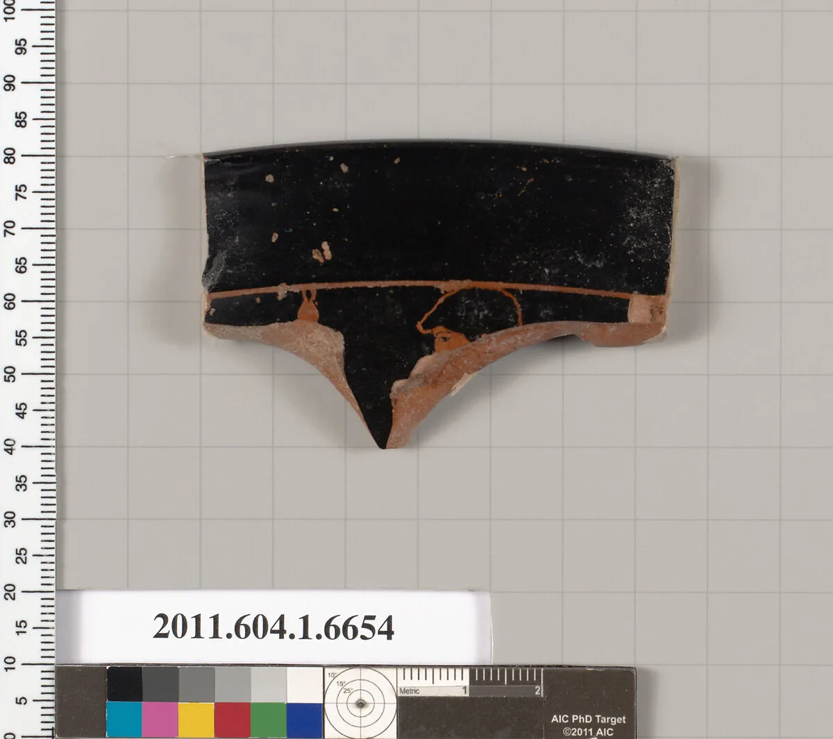 Terracotta rim fragment of a kylix (drinking cup) — Unknown