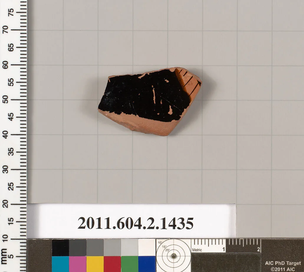 Terracotta fragment of a skyphos (deep drinking cup) — Unknown