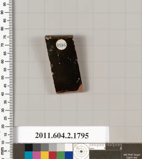 Terracotta rim fragment of a skyphos (deep drinking cup?)