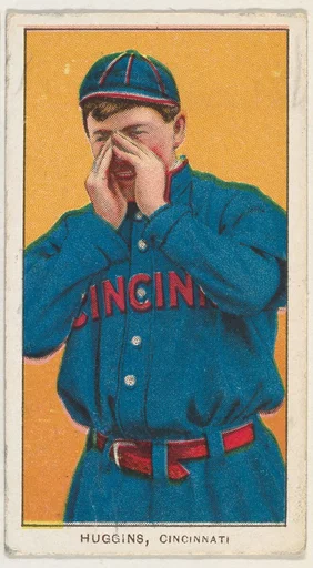 Huggins, Cincinnati, National League, from the White Border series (T206) for the American Tobacco Company
