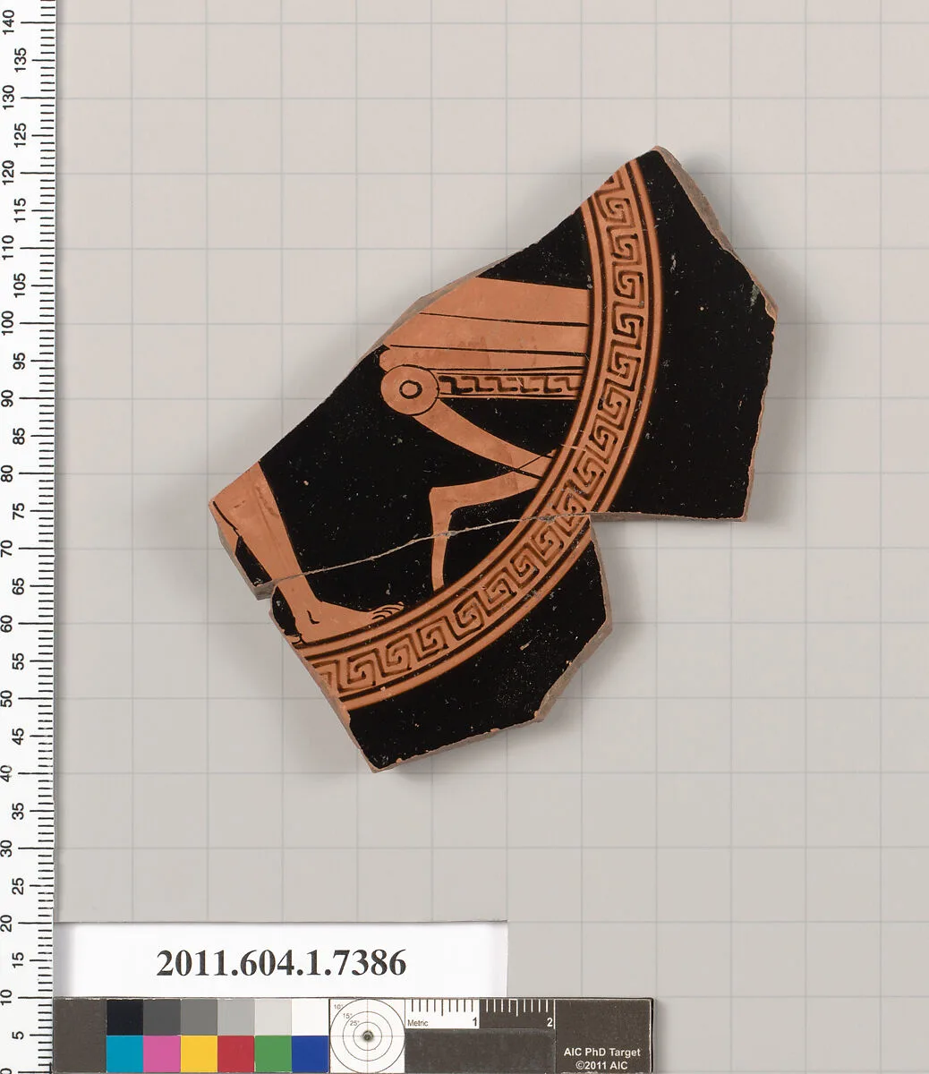Terracotta fragment of a kylix (drinking cup) — Unknown