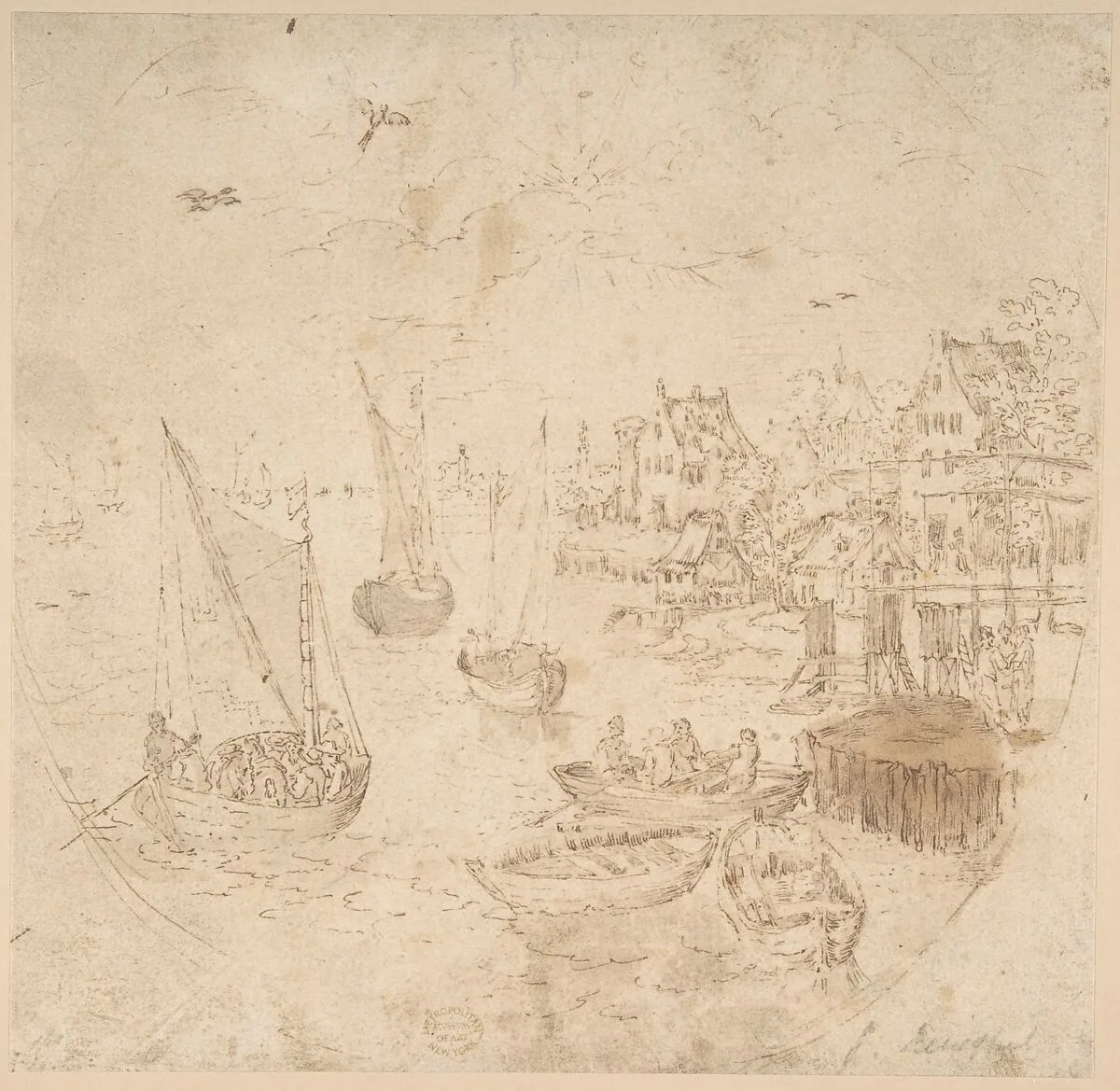Boats and Houses — Jan Brueghel the Elder|Jan Brueghel the Elder