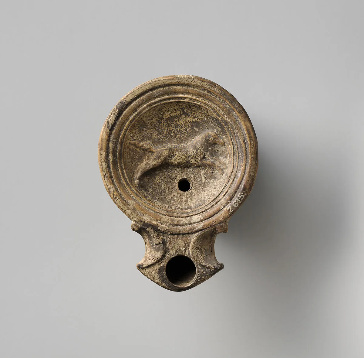 Terracotta oil lamp — Unknown
