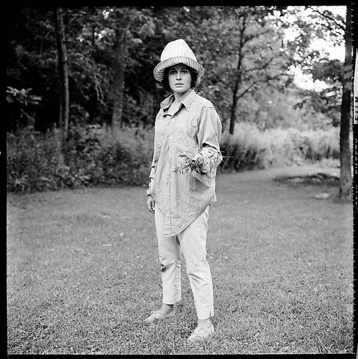 [12 Portraits of Isabelle Evans Gardening, Old Lyme, Connecticut]
