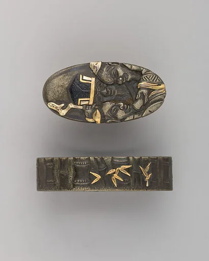 Sword-Hilt Collar and Pommel (Fuchigashira)