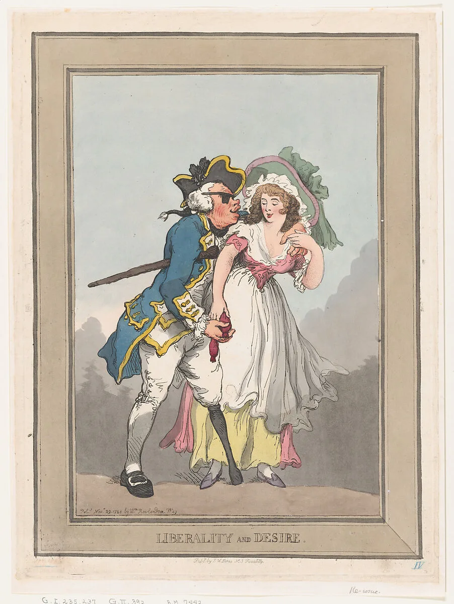 Liberality and Desire — Thomas Rowlandson|S. W. Fores