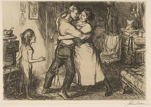 Man, Wife, and Child; from the series 'New York City Life'