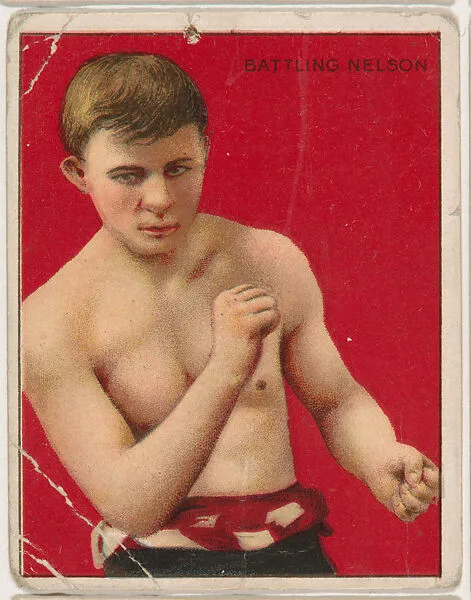 Battling Nelson, from the Champion Pugilists series (T219), issued by Mecca and Hassan Cigarettes — Mecca Cigarettes|Hassan Cigarettes