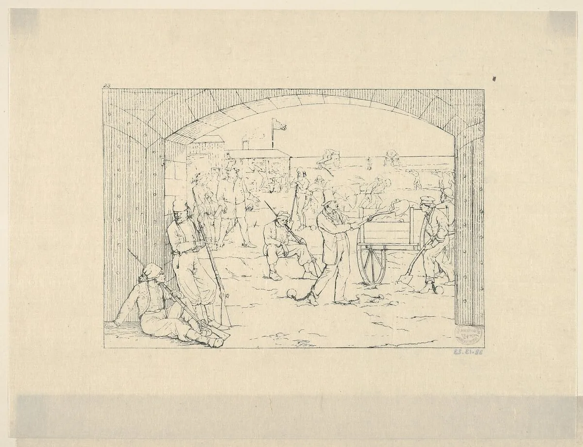 Butler's Victims of Fort St. Philip (from Confederate War Etchings) — Adalbert John Volck