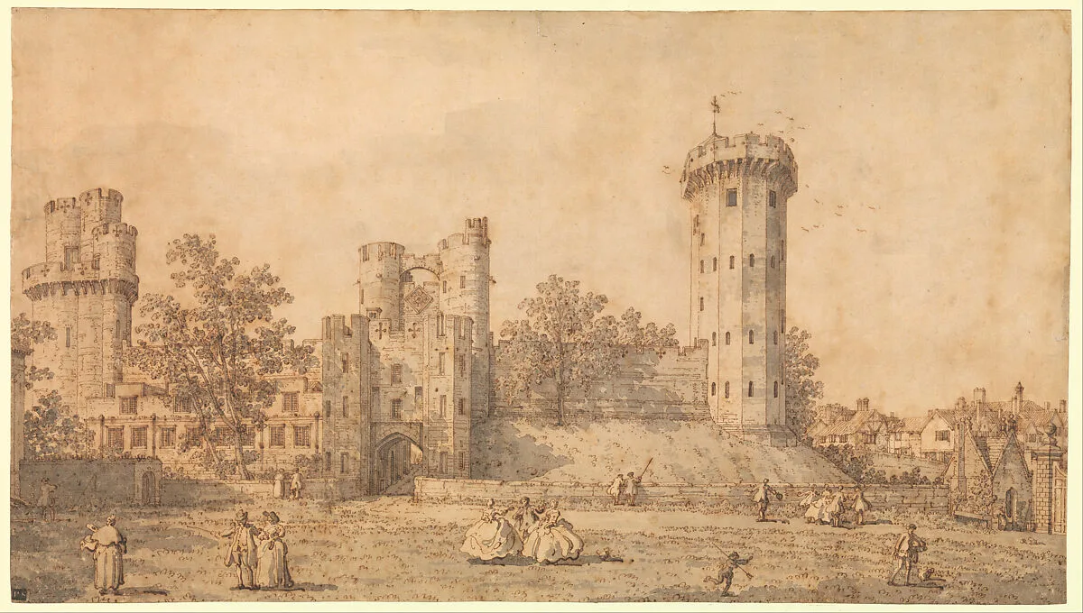 Warwick Castle: The East Front — Canaletto (Giovanni Antonio Canal)